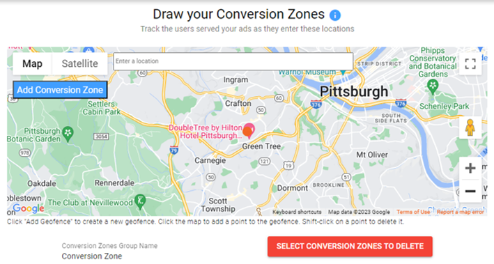 Qujam conversion zone map image