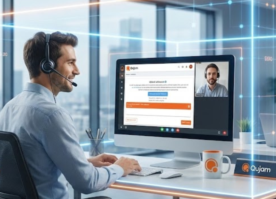 Qujam demo call image being geofenced