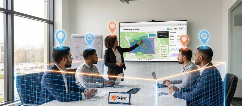qujam case study geofencing title image